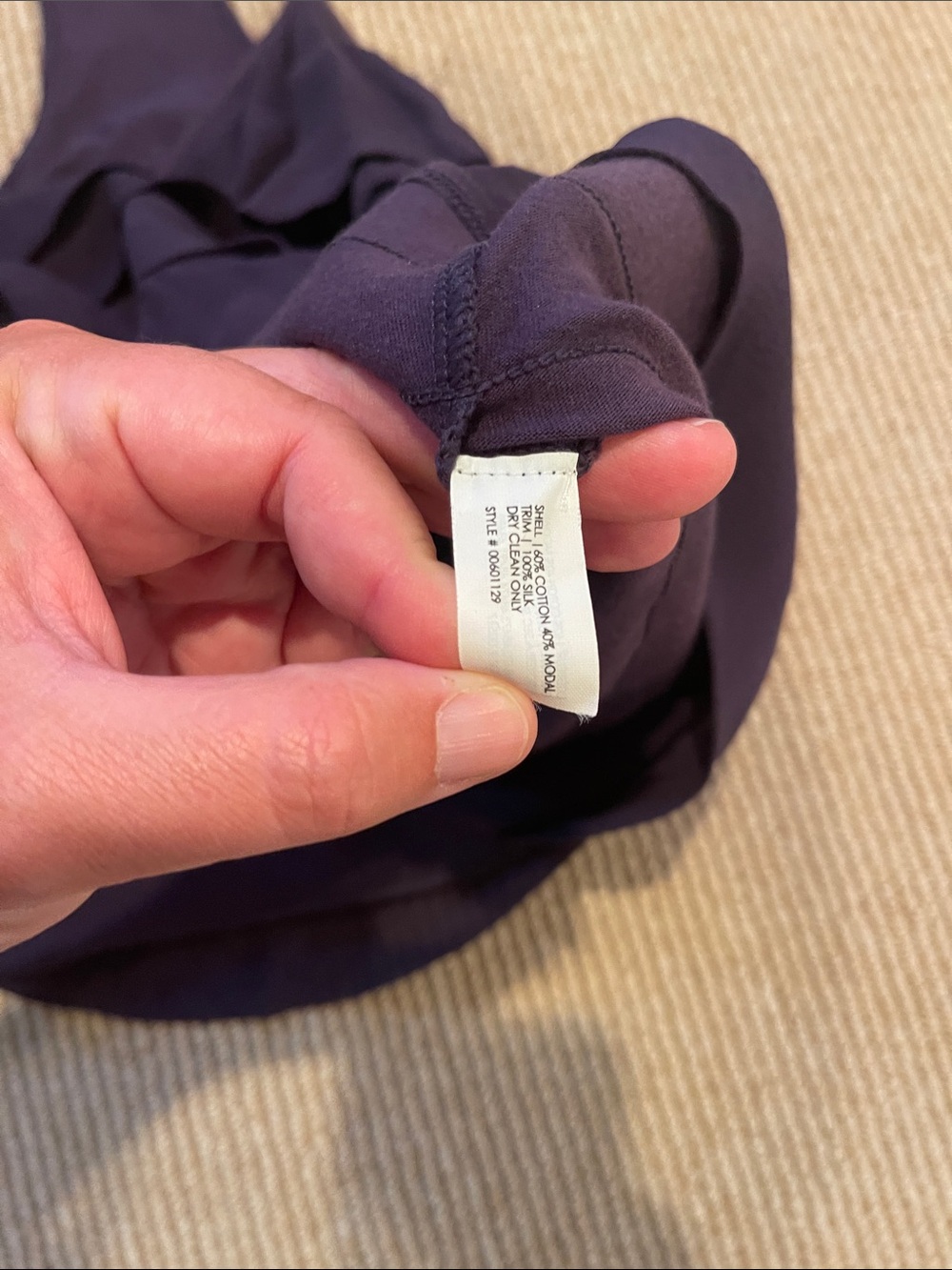 Tiered Ruffle Racerback Tank Top - Plum - Picture 6 of 8
